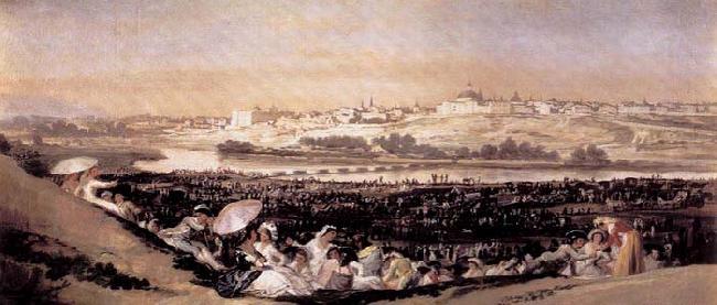 Francisco de goya y Lucientes The Meadow of San Isidro on his Feast Day Germany oil painting art